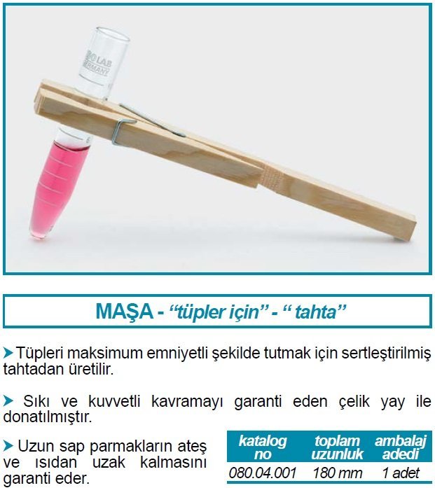 İSOLAB 080.04.001 tup masası tahta